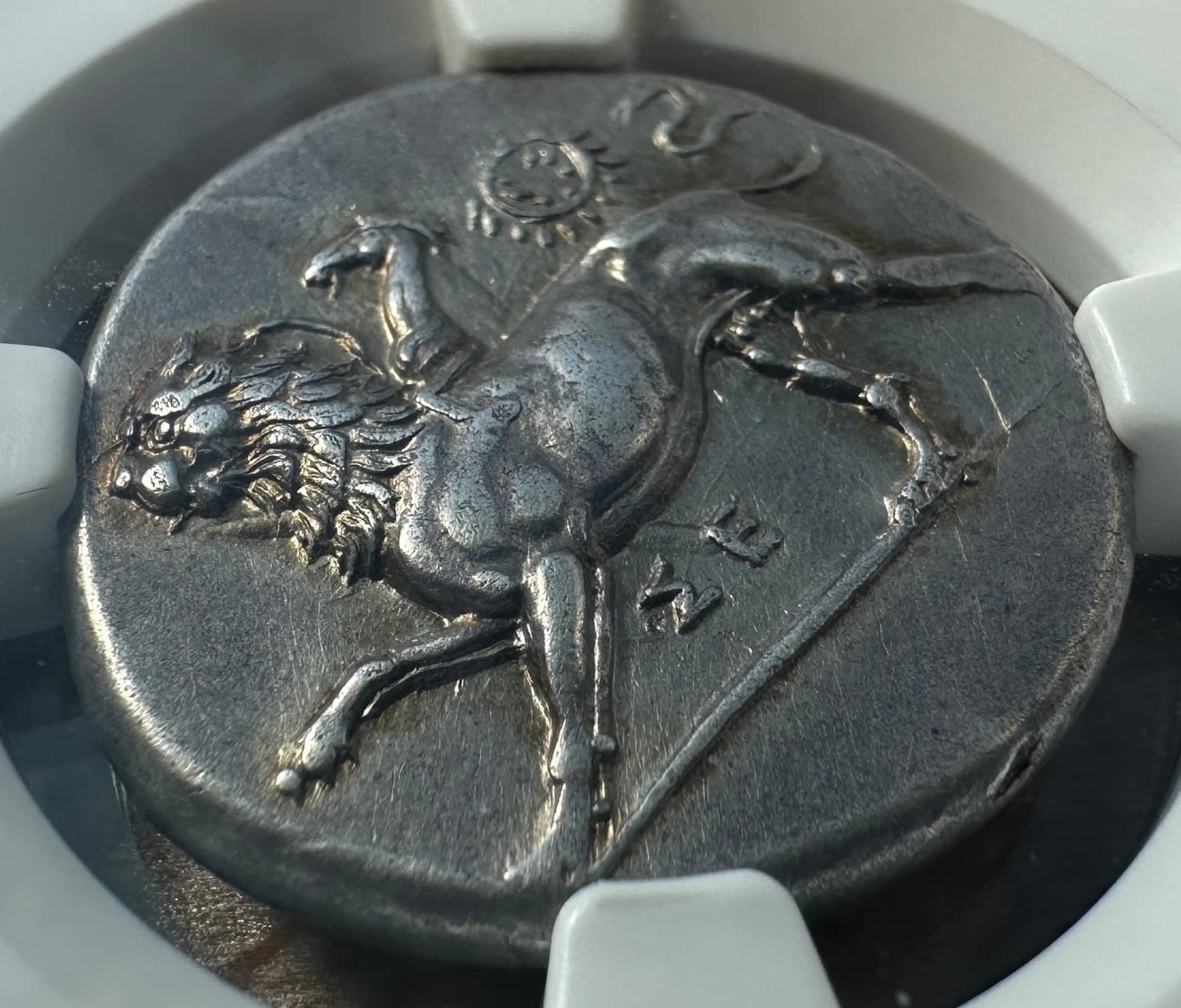 【AU★ 5/5 4/5 FineStyle】紀元前400年〜323年 古代ギリシア シキオン スターテル銀貨