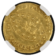 【MS61】1789年?97年 イタリア ヴェネツィア  ルドヴィコ・マニン ゼッキーノ金貨(裏)