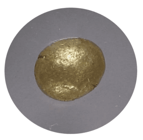 【AU 5/5 4/5】紀元前650年?600年 古代ギリシア イオニア 1/12 スターテル 琥珀金（エレクトラム）貨(表)