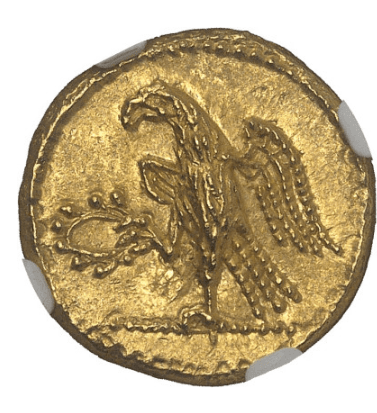 【MS 4/5 4/5】紀元前54年 古代ギリシャ コソン トラキア スキタイ  スターテル金貨(表)