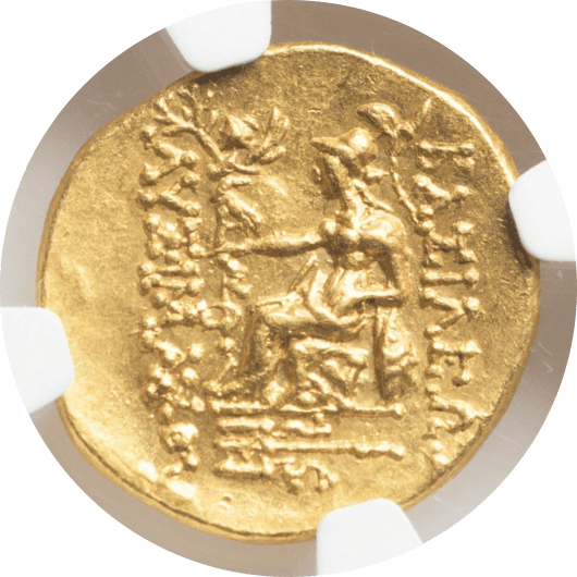 【Ch AU 5/5 5/5】紀元前120年〜63年 古代ギリシア ポントス王国 ミトリダテス6世 スターテル金貨(裏)