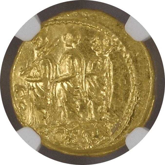 【MS 4/5 4/5】紀元前54年 古代ギリシャ コソン トラキア スキタイ  スターテル金貨(表)