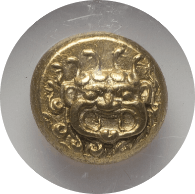 【Ch AU 5/5 3/5】紀元前521年?478年 古代ギリシア レスボス島 ミュティレネ ヘクテ エレクトラム貨(表)