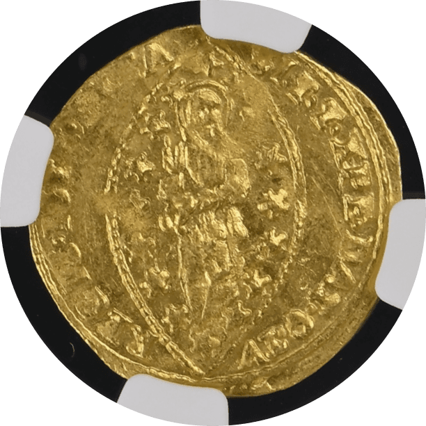 【MS63】1789年?1797年 イタリア ヴェネツィア  ルドヴィコ・マニン ゼッキーノ金貨(裏)