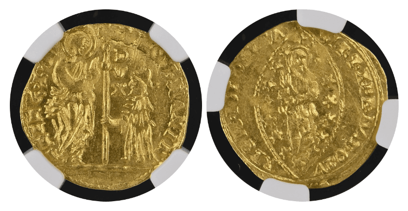 【MS63】1789年?1797年 イタリア ヴェネツィア ルドヴィコ・マニン ゼッキーノ金貨