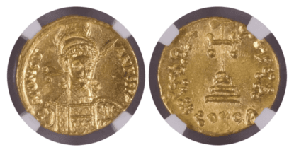 【Ch MS 5/5 5/5】668年〜685年 ビザンツ帝国(東ローマ帝国)コンスタンティノス4世 ソリダス金貨