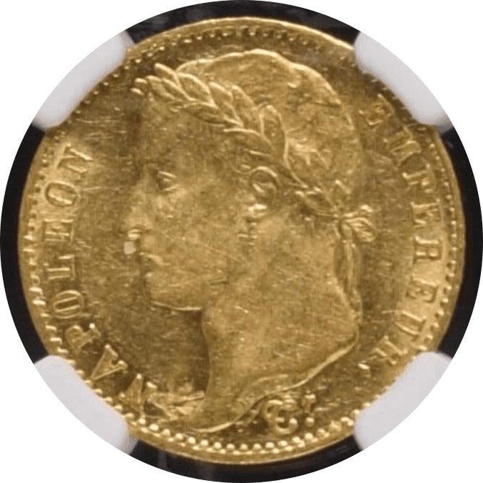 【MS61】1815A フランス ナポレオン1世 20フラン 金貨(表)