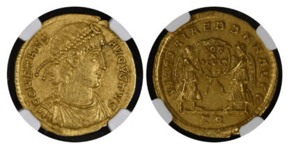 【MS 5/5 4/5】337年〜350年 ビザンツ帝国(東ローマ帝国)コンスタンス1世 ソリダス金貨